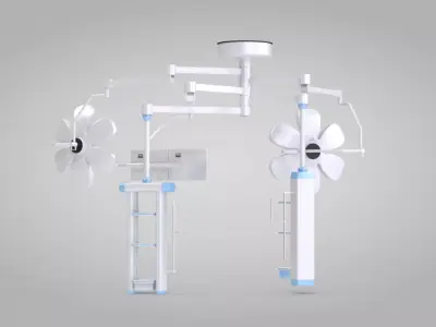 Surgical Lighting System 3D model