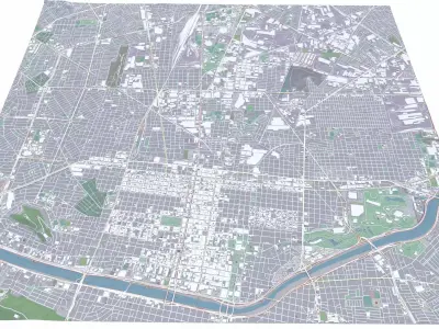 Cityscape Monterey Mexico 3D model