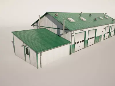  Industrial Farm Building 3D model