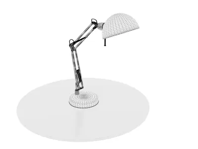 Black table lamp 3D model buy
