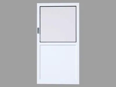 White Door Low-poly 3D model buy