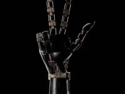Robotic Sci-Fi hand 3D model