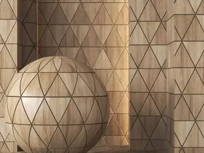 Decorative Wood Panel Texture 4K - Seamless Texture