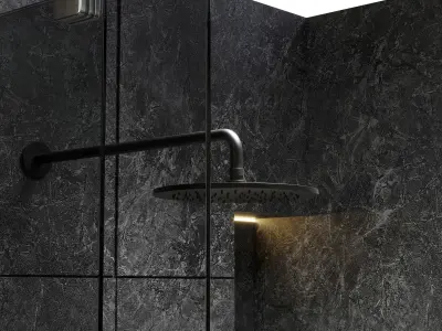 Corner Shower Cabins 01 Low-poly 3D model