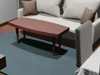 Normal Ordinary Living Room 3D model