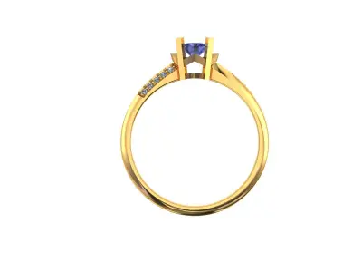 Women Ring  Render 3dm STL OBJ FBX Details 3D print model 420