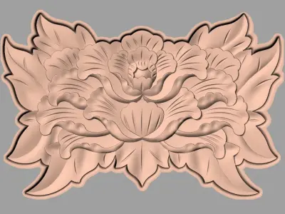 European furniture 3D relief models for CNC wood engraving E236 3D model