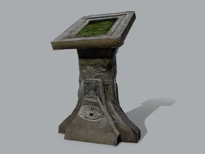 lectern Low-poly 3D model