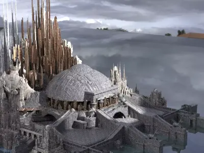 Alien Covenant Cityscape kit bash 3D model