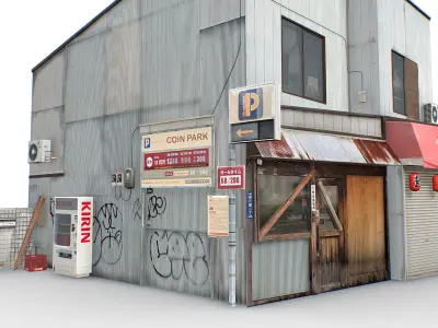 Tokyo House 009 Low-poly 3D model