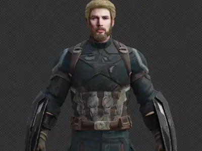Captain America - Nomad -Steve Rogers from Avengers Infinity War 3D model