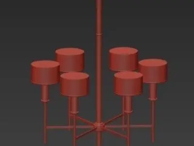 Jonathan Browning Modern Chandelier 3D model buy