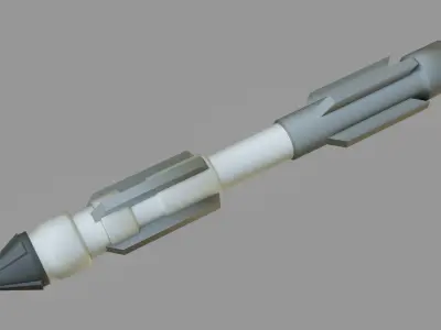 Sci-Fi Missiles - Low Poly - Game Ready - PBR Low-poly 3D model