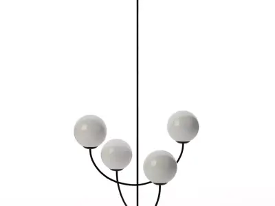 Galassia Chandelier by AERIN Black Low-poly 3D model