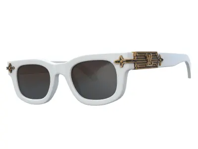 Louis Vuitton LV Arabesque Sunglasses Low-poly 3D model