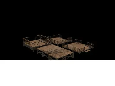 Wooden Terrace 3D model