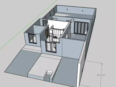 HOUSE showing floor plan Free 3D model