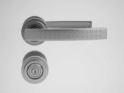 CGAxis Door Handle 3D model
