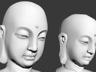 Budddha Face or Buddha Head 3D model