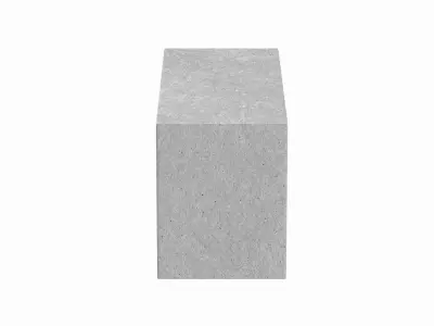 Concrete Block 3D model 2