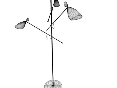 Modern Classic Designer Control Brand Duke Floor Lamp 3D model
