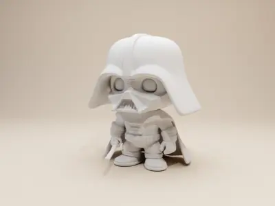 Chibi Darth Vader Figurine Funko Pop Style 3D print model