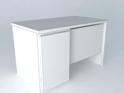 Desk DOORS HBIU 1D1S BRW Milano Oak 3D model