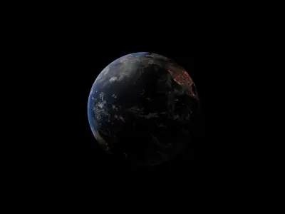 EARTH - high poly 3D model in EEVEE 3D model