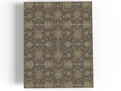 Marie Grey Taupe Rug Low-poly 3D model