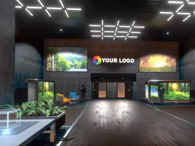 3D Showroom Level Kit Vol 21 Low-poly 3D model