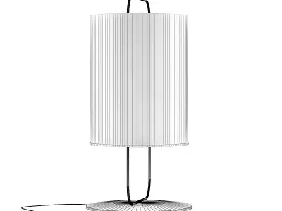 Large Round Floor Lamp 3D model