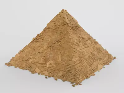 Pyramid egyptian 3D model