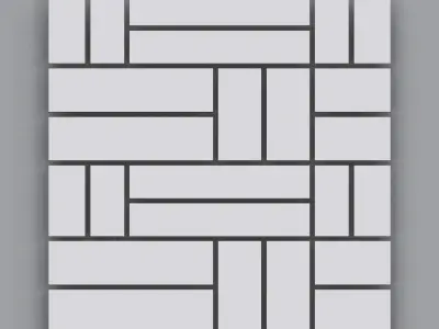 Brick Tiles IMM Brushes - Zbrush Vol 2 Low-poly 3D model