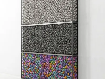 Gabion medium pebble 3D model