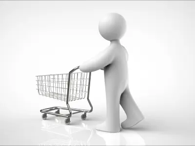 shopping cart 3D model