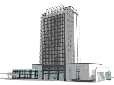 vacation spot-Resort-Fashion Leisure Hotel-0114 3D model