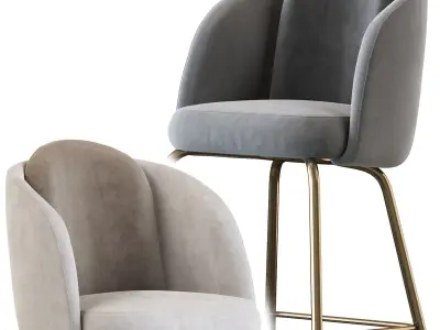 Barstool Ditre Italia Lucia 3D model