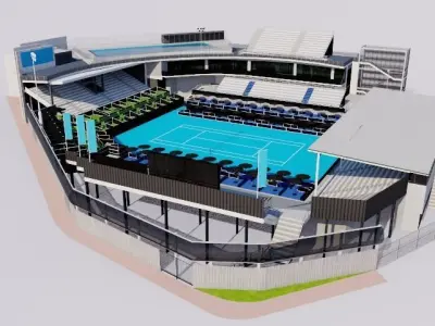 ASB Tennis Centre - Auckland New Zealand 3D model