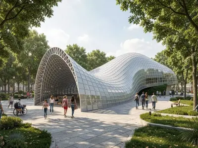 Parametric bridge 3D model