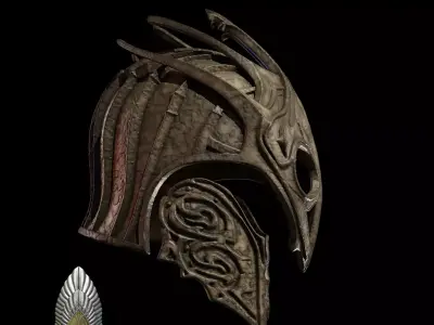 Nazgul Helmet of Khand lord of the rings 3D DIGITAL DL 3D print model