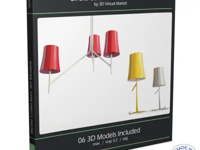Birdie Lighting Collection Foscarini 3D model