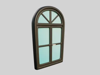Cartoon Window 11b 3D model
