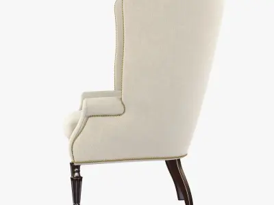 The Wainscott Wing Chair by Victoria Hagan 3D model