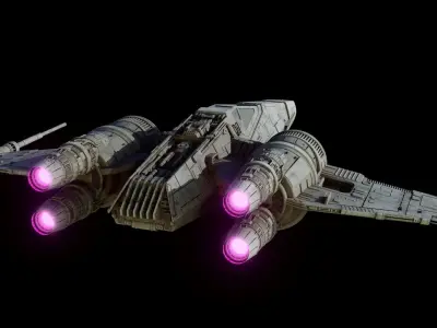Z-98 Starfighter  - Star Wars 3D model