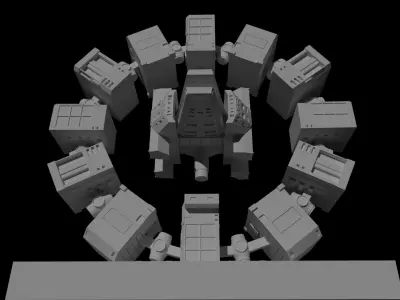 Interstellar Spaceship - The Endurance 3D model