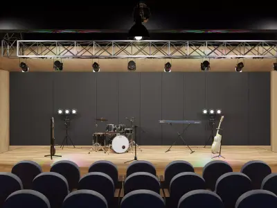 Stage for performances 3D model