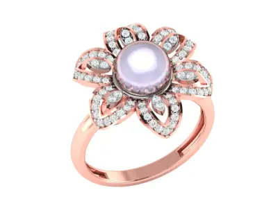 Women Ring  Render 3dm STL OBJ FBX Details 3D print model 358