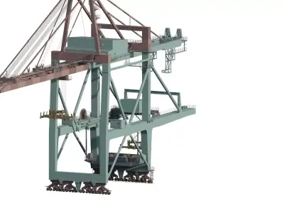 Container Quay Crane 3D model