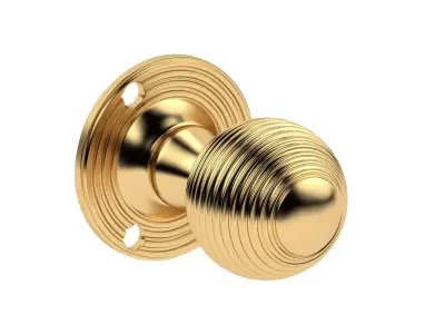 Queen Anne Mortice Door Knob 3D model