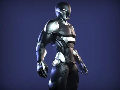 Sci-Fi Cyber Ninja 3D model